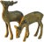 African Midcentury Brass Deer, S/2 For Sale - Image 3 of 3