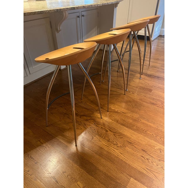 Magis Counter Bar Stools Magis Lyra Italy Vintage For Sale - Image 4 of 12