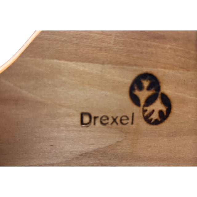 Vintage Drexel Heritage Accolade II Collection Campaign Style Walnut China / Display Cabinet For Sale - Image 10 of 12