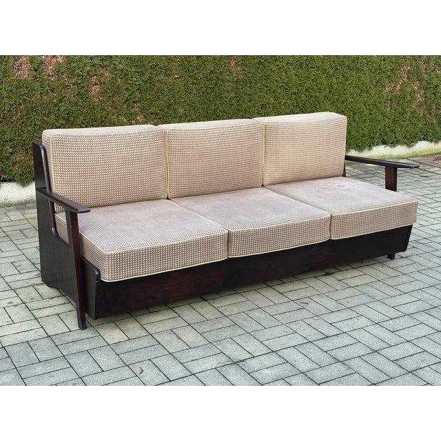 Vintage Sofa by J.Halabala,1930s, in Very Good conditions. Designed 1920 to 1949 This piece is attributed to the mentioned...