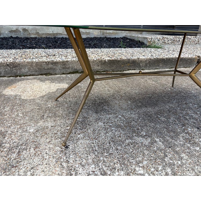 Baguès 1940s Italian Modern Bronze Cocktail Table For Sale - Image 4 of 10