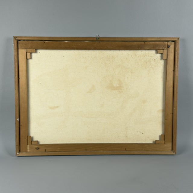 Miró, Abstract Composition, 20th Century, Silkscreen on Canvas For Sale - Image 8 of 11