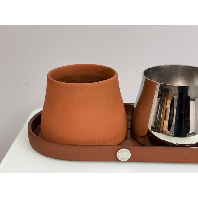 Georg Jensen Terra Tray + Three Pots Set For Sale - Image 11 of 12