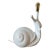 Fornasetti Rare Ceramic Snail Table Lamp For Sale