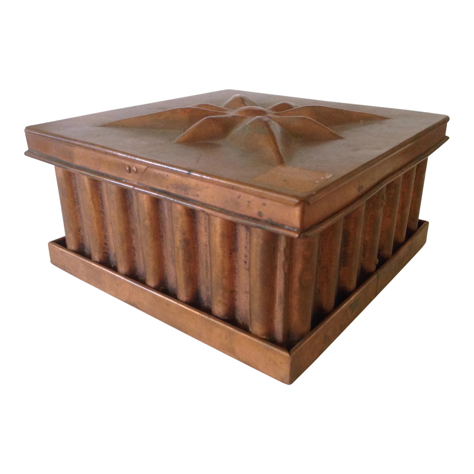 Square Fluted Copper Mold Chairish