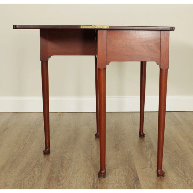 Marquart Reproductions Custom Mahogany Queen Anne Game Table For Sale - Image 10 of 13
