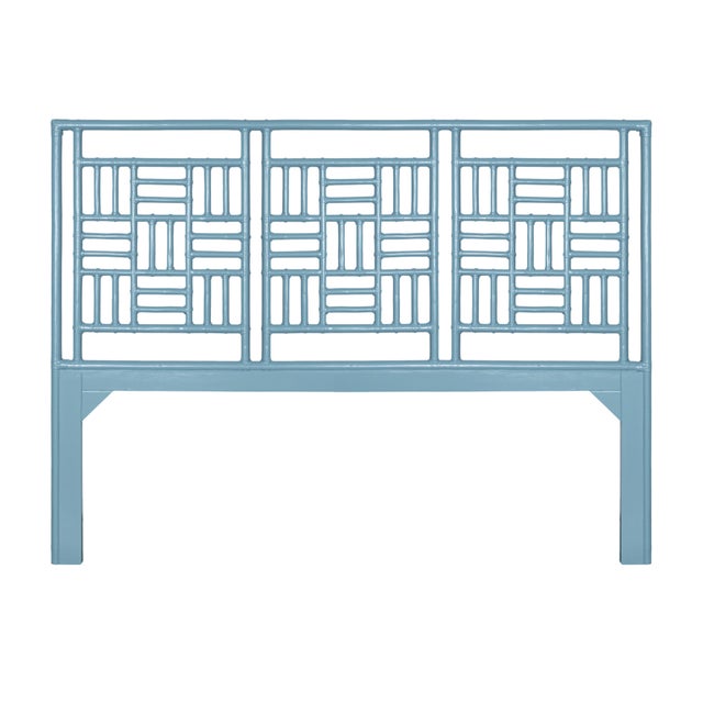 Finn Headboard King - Pool Blue For Sale In West Palm - Image 6 of 6