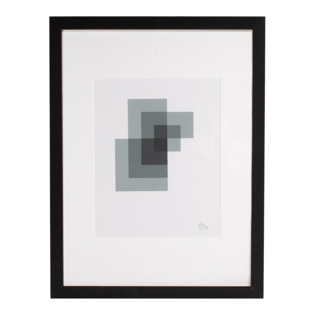1995 “Konstruktion and Intuition” Serigraph Print by Anton Stankowski For Sale