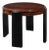 1930s Art Deco Machine Age Occasional Table in Walnut & Black Lacquer Supports For Sale