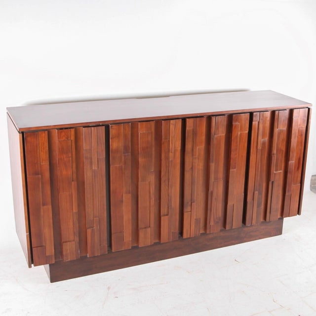 Vintage Wooden Graphic Buffet, 1980s For Sale - Image 14 of 18