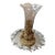 STUNNING Ormulu Ornate Filigree Cherub Brass Holder with 7" Clear Epergne Vase. Elevate your home decor with the ornate...