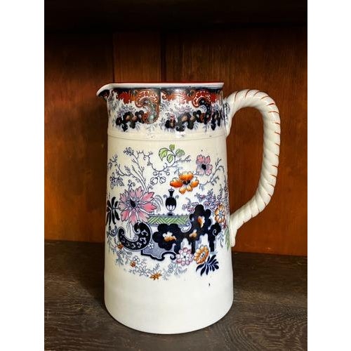 Lovely vintage Ridgway signed Corey Hill tall pitcher or jug. Stands 9.25" tall with 4.25" wide rim. Good clean condition...