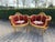 Burgundy 1960 French Louis XVI Burgundy Beech Velvet Sofa Set 3 PCS For Sale - Image 8 of 18