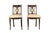 Late 19th century. Seats upholstered in ivory and camel striped moiré fabric. From a Bunny Williams project, New York...