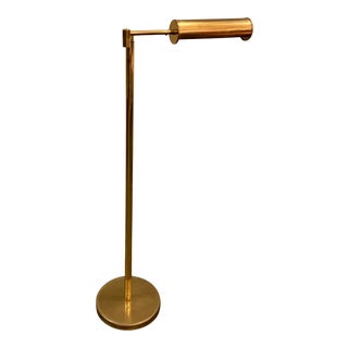 1970s Nessen Telescoping Swing Arm Brass Pharmacy Lamp For Sale