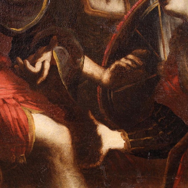 The Dispute Between Agamemnon and Achilles Over Briseis, 1640, Oil on Canvas For Sale - Image 10 of 16