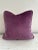 Silk Floral Pillow in Bernard Thorp Fabric For Sale - Image 4 of 4