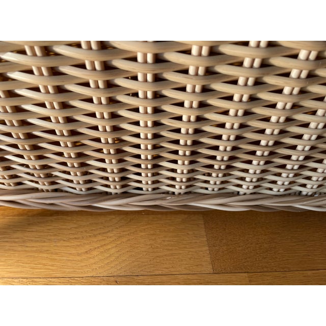 Wicker Jennifer Lounge Chair Attributed to Michael Taylor For Sale - Image 11 of 11