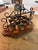 Metal Vintage Wrought Iron & Brass 8-Bell Mechanical Door Bell on Wood Plaque For Sale - Image 7 of 11