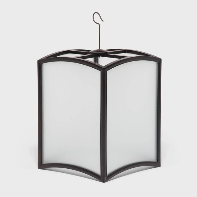 Early 21st Century Chinese Arched Square Lantern For Sale - Image 5 of 6