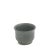 Japanese Minimalistic Black Burnt Raku Ceramics Earth Tea Cups by Laab Milano, Set of 3 For Sale - Image 6 of 7