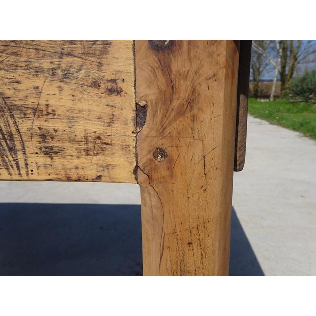 Antique Farm Oak Table, 1800s For Sale - Image 4 of 18