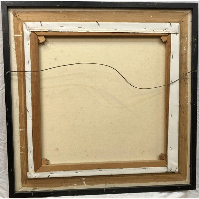 The Church, Oil on Canvas, Signed on the Bottom - 25.5" x 25.5"