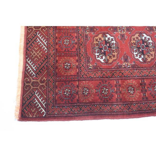 Red Vintage Red Color Tones Floor Rug -3' 9'' X 5' 4'' For Sale - Image 8 of 11
