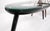 Mid 20th Century Pair Glass Top Black Lacquer Oval Pierced Shape Solid Tops End Side Tables Stand For Sale - Image 9 of 12