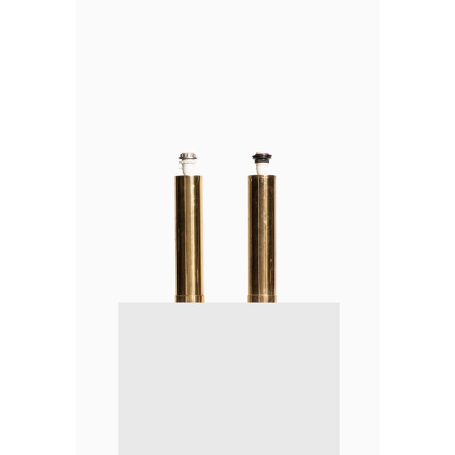 1960s Scandinavian Brass Model B-010 Table Lamps from Bergboms, 1960s, Set of 2 For Sale - Image 5 of 6