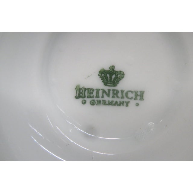 Late 20th Century Heinrich Germany Rüdesheimer Kaffee Porcelain Goblet Vase Mug Castle Motif For Sale - Image 10 of 12