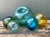 Mid-Century Modern Vintage Japanese Glass Buoys - Set of 5 For Sale - Image 3 of 12