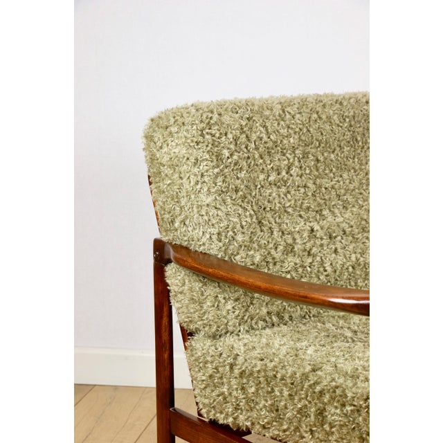 Vintage Brown Lounge Chair by Z. Bączyk For Sale - Image 11 of 12