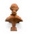 Traditional Vintage Terracotta Bust of a Young Woman With Floral Headdress For Sale - Image 3 of 9