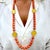 Gold Vintage 18k Yellow Gold 1915 23k Austrian Gold Coin Coral Bead Station Necklace For Sale - Image 8 of 8