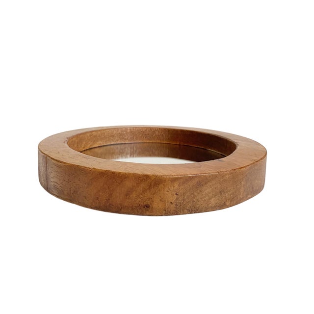 Round Oak Port Hole Wall Mirror - 8" For Sale - Image 4 of 5