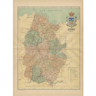 Map of Galicias Ancient Roman Walled City For Sale