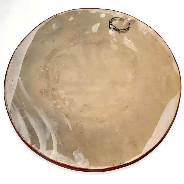 Bitossi 1960s Tonalá Mexico Decorative Wall Platter With Bird Motif For Sale - Image 4 of 13