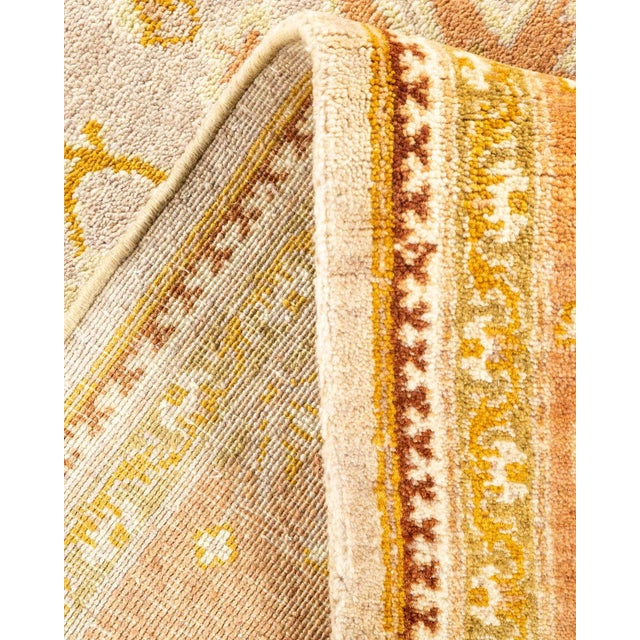Vintage Traditional Hand Knotted Wool Area Rug, Gold - 6'4" X 9'2" For Sale In New York - Image 6 of 9