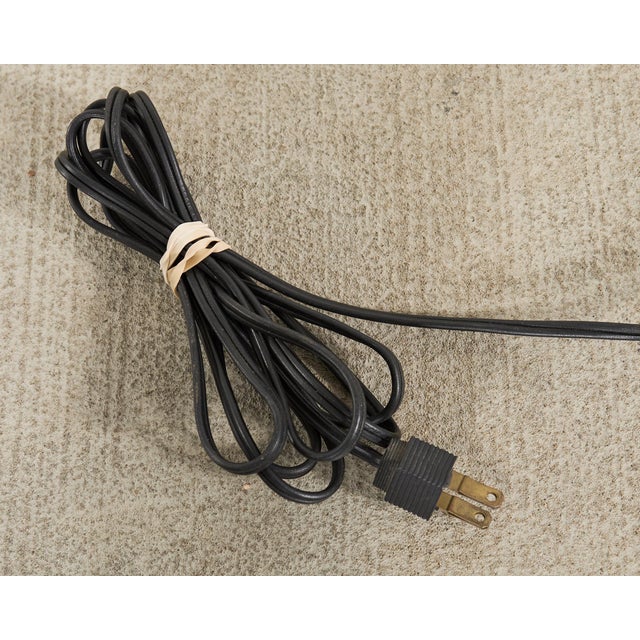 Mid 20th Century Mid-Century Modern Adjustable Patinated Brass Pharmacy Floor Lamp For Sale - Image 15 of 15