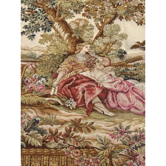 Mid-Century Modern Vintage French Jacquard Halluin Tapestry, 1960s For Sale - Image 3 of 18