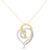 Here's a beautiful way to celebrate your love. With no shortage of flourishes, this loosely shaped heart pendant features...