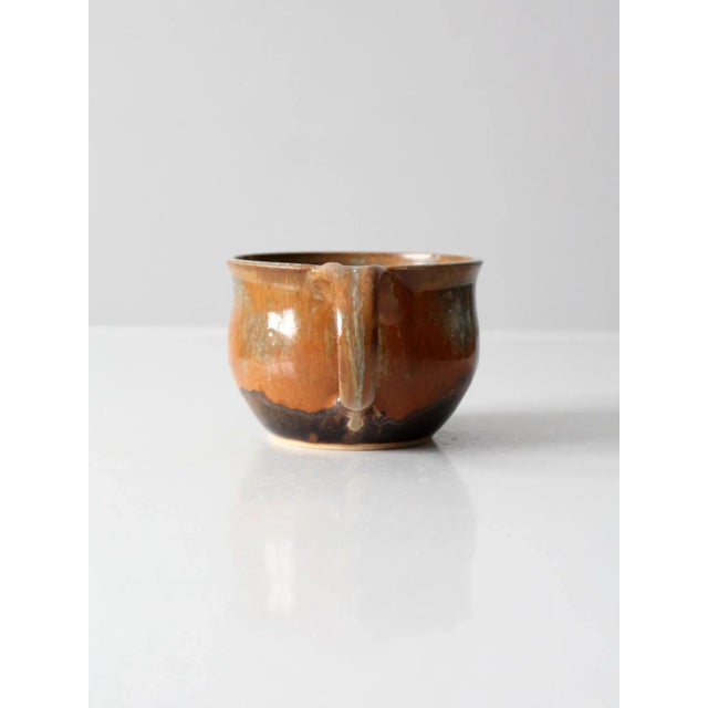 Contemporary Vintage Studio Pottery Mug For Sale - Image 3 of 11