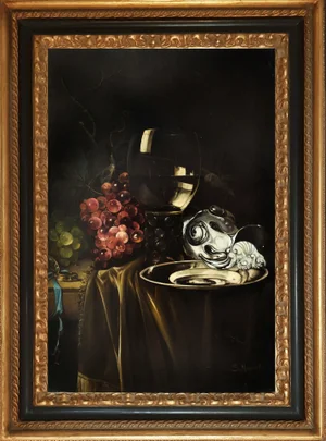 Salvatore Marinelli, Italian Still Life, 2007, Oil on Canvas, Framed