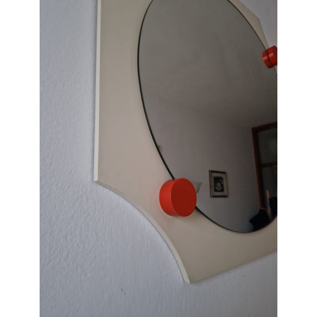 Vintage Space Age Design Mirror, 1970 For Sale - Image 4 of 9