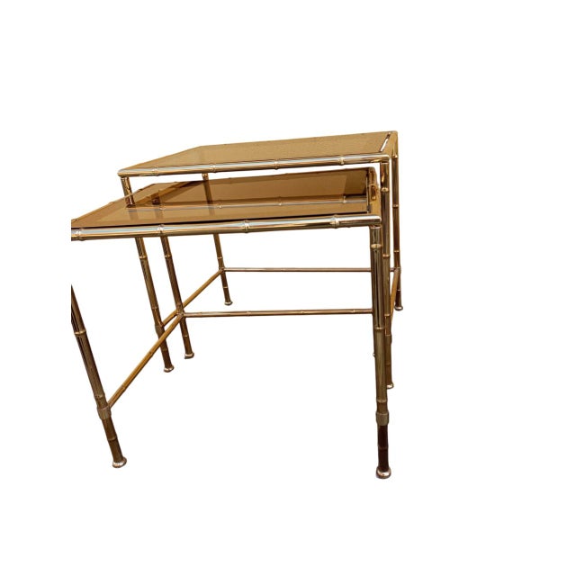 Vintage Italian Nesting Tables, 1970s, Set of 3 For Sale - Image 10 of 11