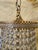 Gold Mid 20th CenturyFrench Neoclassical Crystal Basket Chandelier For Sale - Image 8 of 8