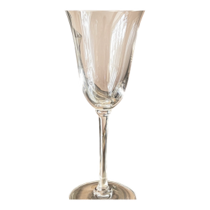 Set of 8 beautiful Vera Wang crystal wine glasses in "Classic" pattern // Wedgwood // elegant fine crystal // Formal table setting