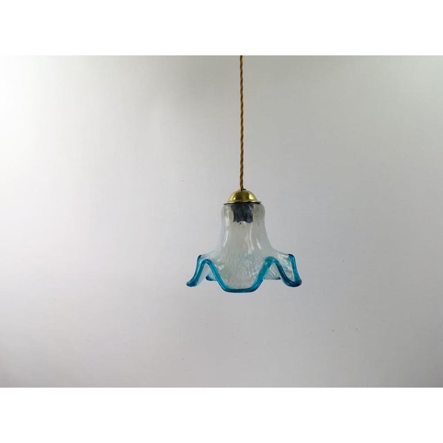 Italian Hanging Lamp with Opal Glass Shade, 1950s For Sale - Image 9 of 9