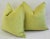 Custom Apple Green Velvet Feather/Down Pillows 24" Square - Pair For Sale - Image 9 of 10